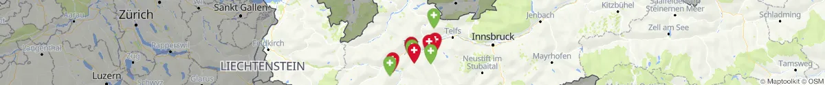 Map view for Pharmacies emergency services nearby Imst (Imst, Tirol)